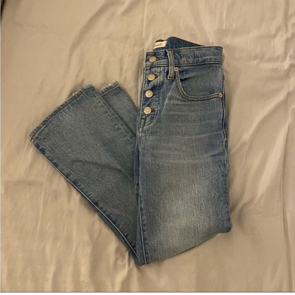 Madewell Cali Demi Boot Dory Wash Jeans - Picture 5 of 7
